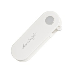 Peeler pentru Legume si Fructe, Cyrax, 3.6 x 9.1 cm, Multifunctional, Curatator Pliabil, din ABS si Otel Inoxidabil, Alb