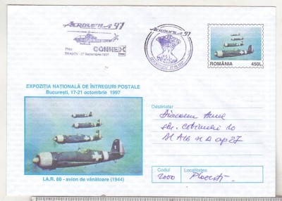 bnk ip Aeromfila `97 Brasov - IAR 80 - stampila ocazionala foto