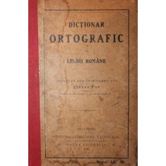 DICTIONAR ORTOGRAFIC AL LIMBII ROMANE