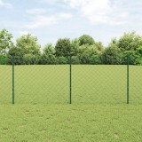 VidaXL Set de &Icirc;mprejmuire Grădină Set de 2 Verde Oțel Galvanizat