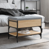 Cumpara ieftin Bancă pentru pantofi stejar sonoma 62x42x45 cm lemn prelucrat