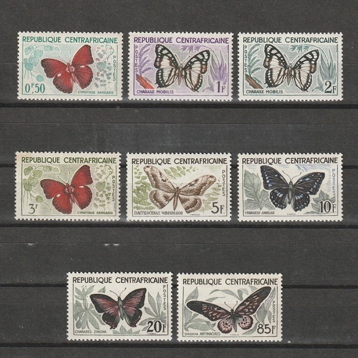 Fluturi Mi. 4 - 11 (Michel) Centrafrica 1960