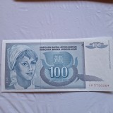 Yugoslavia 100 dinari 1992 UNC