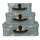 Cumpara ieftin Set 3 cutii depozitare carton tip valiza 30x21x9 cm, 25x18x9 cm, 20x16x8 cm