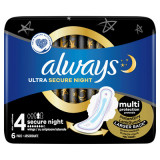 Absorbante Pentru Timpul Noptii, Always, Ultra, Numarul 4, 6 bucati