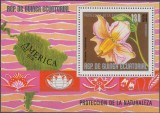 Guinea Ecuatoriala 1976 - Flori din America de Sud, colita neuzata