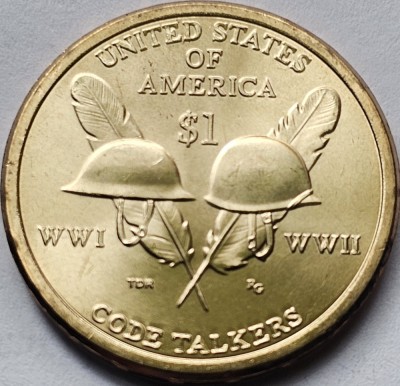 1 Dollar 2016 USA, Code Talkers, Sacagawea, unc, litera P/D foto