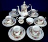Set - ceai / cafea - portelan Englezesc - Royal Albert - Moss Rose - 6 persoane, Decorative