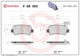 BREMBO P 68 063 PRIME LINE set placute frana,frana disc