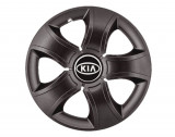 Set 4 Capace Roti pentru Kia, model Bis Black, R15