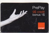 bnk card Romania - Orange - 9+1 $ - 12/07 - RO-ORA-REF-0007-0712A