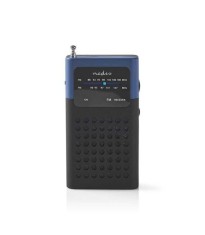 Radio FM de buzunar negru/albastru 1.5W Nedis foto