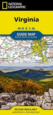 Virginia: Guidemap Road Map &amp;amp; Travel Guide foto