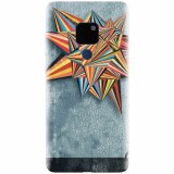 Husa silicon pentru Huawei Mate 20, Abstract Colorful Balloon Triangles