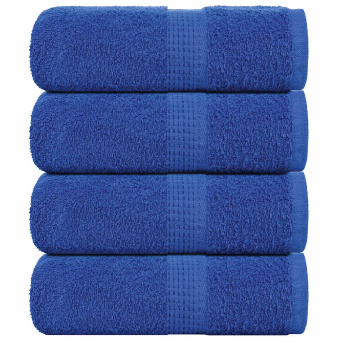Gossi prosoape cu sapun 4 buc albastru 30x30 cm 360 g/m2 100% bumbac