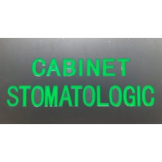 Reclama LED - CABINET STOMATOLOGIC - de exterior / interior, 44 x 24 cm