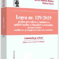 Legea nr. 129/2019 | Mihai Adrian Hotca, Elena Hach