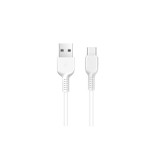 Cablu de date USB la USB Tip-C HOCO Flash X20-Lungime 2 Metri-Culoare Alb