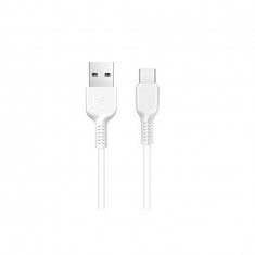 Cablu de date USB la USB Tip-C HOCO Flash X20-Lungime 3 Metri-Culoare Alb