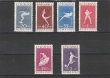 ROMANIA 1960 LP 499 JOCURILE OLIMPICE ROMA II SERIE MNH