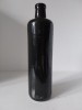 Sticla de ceramica gresie, glazurata negru, 0.7l, 27cm inaltime