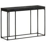 Cumpara ieftin Masa consola, negru, 110x35x76 cm, lemn masiv acacia si mango