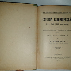 Istoria bisericeasca II - De la 1054 pana astazi de N. Dobrescu BUCURESTI , 1914