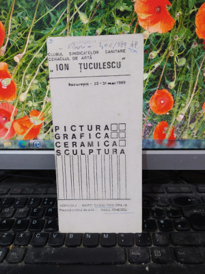 Pictură, Grafică, Ceramică, Sculptură, Cenaclul de artă Ion Țuculescu, 1989, 202 foto