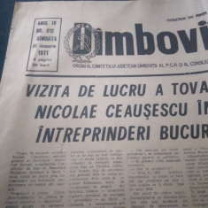 ZIARUL DAMBOVITA 30 IANUARIE 1971 VIZITA NICOLAE CEAUSESCU