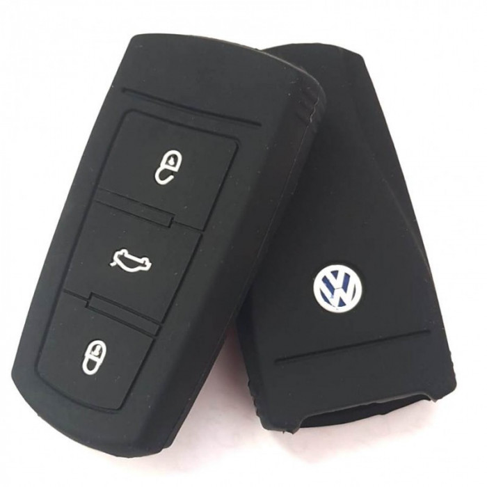 Husa Silicon Cheie Volkswagen Negru SIL 325