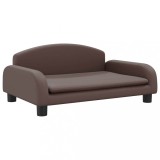 Cumpara ieftin Canapea pentru copii maro 70x45x30 cm piele artificiala