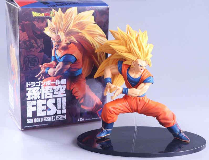 Figurina super saiyan 3 Goku dragon ball Z 20 cm anime | arhiva Okazii.ro