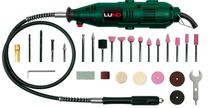 Mini-freza electrica 135 W si 40 de accesorii LUND