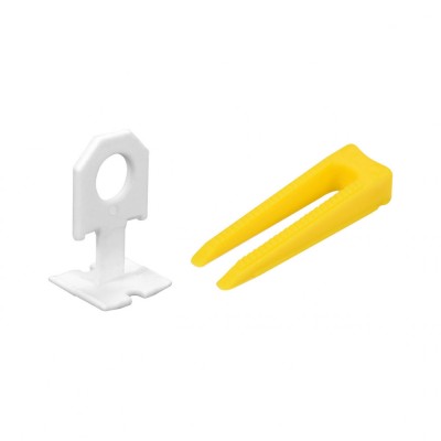 Sistem nivelare placi 1mm 50clips+50pene Vorel 04714 foto