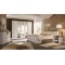 Set dormitor (pat, 2 noptiere, dulap), stejar truffle sonoma/ pin alb, LUMERA 200 x 180 cm