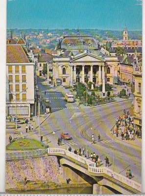 bnk cp Oradea - Piata Republicii - circulata - marca fixa foto