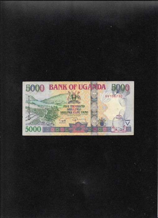 Uganda 5000 5.000 shillings 2009 seria156730
