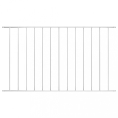 Gossi panou de gard, alb, 1,7 x 0,75 m, otel vopsit electrostatic foto