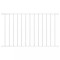 Gossi panou de gard, alb, 1,7 x 0,75 m, otel vopsit electrostatic