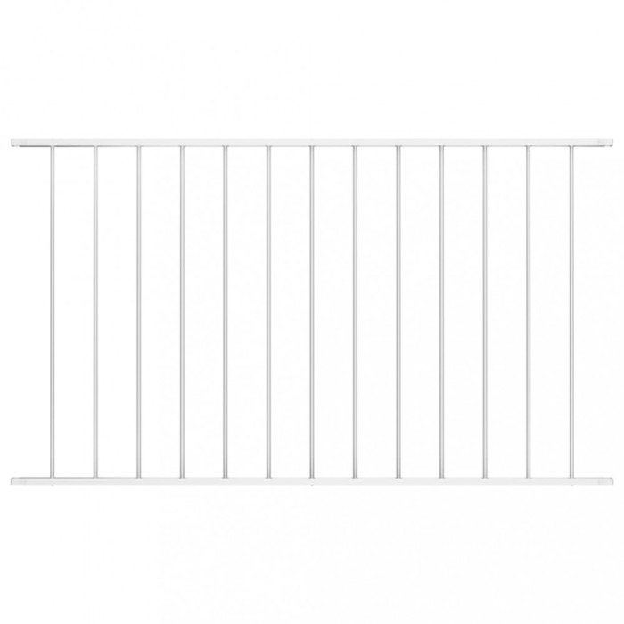 Gossi panou de gard, alb, 1,7 x 0,75 m, otel vopsit electrostatic