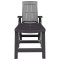 Sezlong, antracit, plastic - 3