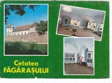 AMS - ILUSTRATA 1082, FAGARAS , 1.CETATEA FAGARASULUI SEC.XIV-XVIII, 2-3. VEDERI DIN INTERIORUL CETATII, CIRCULATA, Printata