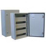 Tablou electric 600x400x200mm 60 module cofret dulap cabinet metalic modular 4 randuri x 15 module IP66 aparent cu plastroane sina DIN pentru montaj c, Omu System