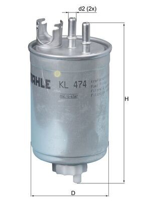 MAHLE KL 474 filtru combustibil foto