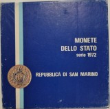 San Marino set monetarie 1972 cu 500 lire argint, Europa, Cupru-Nichel