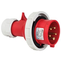 Fisa stecher 5 poli 3P+N+E 16A montaj pe cablu 6h 380V IP67 trifazic CEE mobil