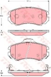 Set placute frana,frana disc HYUNDAI ELANTRA limuzina (HD) (2005 - 2011) TRW GDB3386