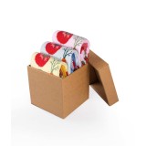 Cutie cu 3 perechi de șosete din bumbac Fini cu legume - Light 35-38