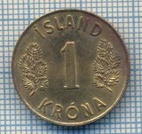 AX 266 MONEDA - ISLANDA - 1 KRONA -ANUL 1975 -STAREA CARE SE VEDE