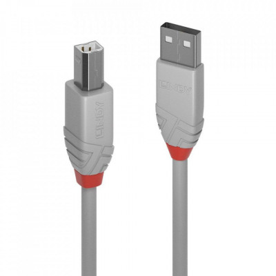 Cablu Lindy 0,5m USB 2.0 Type A to B Ant foto